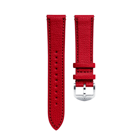 Rocket Red Granolo Leather Strap