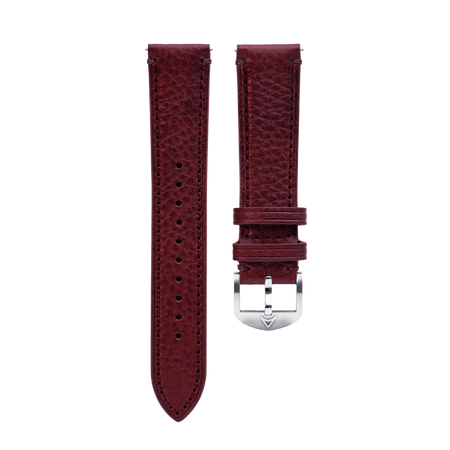 Burgundy St. Venere Leather Strap